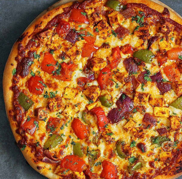 Punjabi Style Paneer Pizza